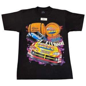 Vintage NOS 2003 Nascar Graphic Shirt Dodge Save Mart 350 Infineon Raceway Sz M